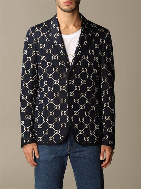 blue gucci jackets|gucci men's jackets.